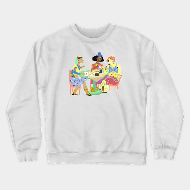 Caching Up With Friends Crewneck Sweatshirt by ezrawsmith